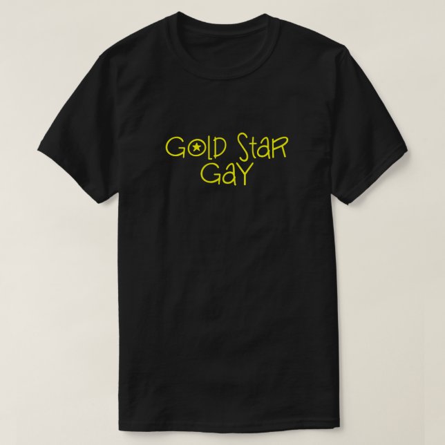 CAMISETA GOLD STAR GAY (Diseño del anverso)