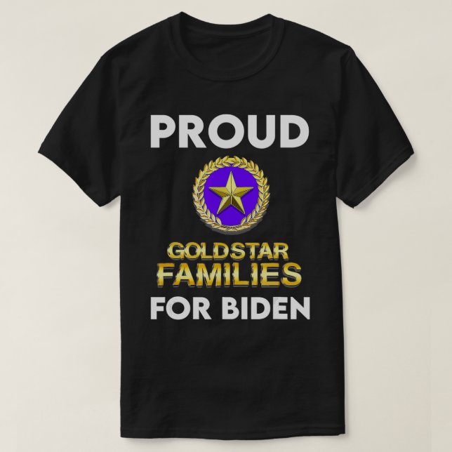 Camiseta Gold Star & Military Families for Joe Biden  (Diseño del anverso)