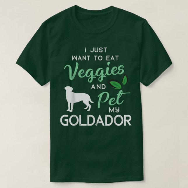 Camiseta Goldador Funny Vegan Dog Lover Dueño De Navidad Cu (Diseño del anverso)