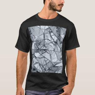 Camiseta Golden 3D Metalizado: fondo geométrico