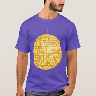 Camiseta Golden Disco Ball Mirror Ball Retro 70s 80s family