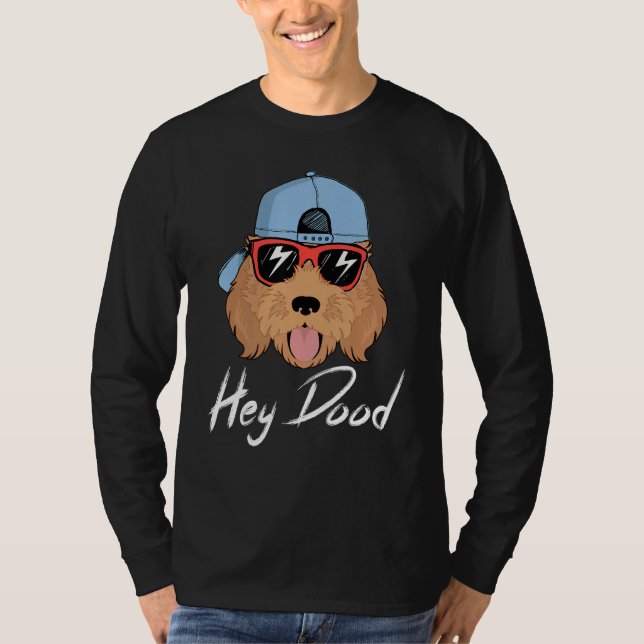 Camiseta Golden Doodle Hey Dood Labradoodle Apricot Goolden (Anverso)