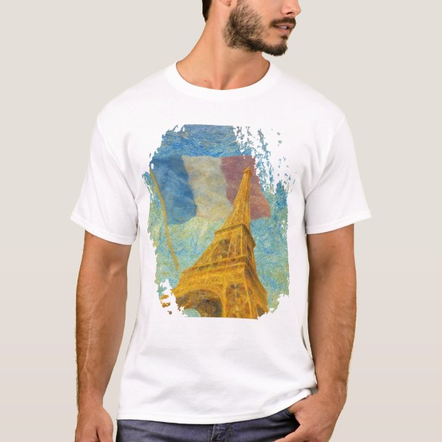 Camiseta Golden Eiffel Tower T‑Shirt (Anverso)
