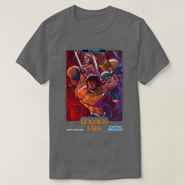 Camiseta Golden Era 16 bits (Diseño del anverso)