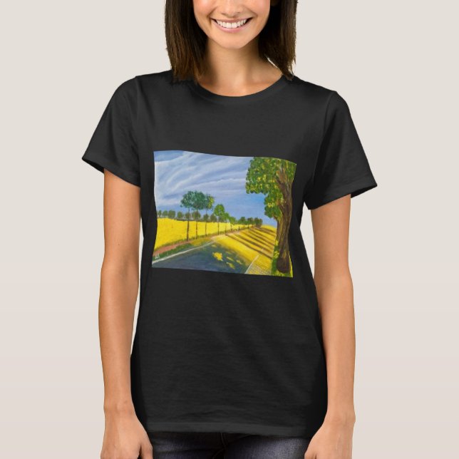 Camiseta Golden Fields and Path (Anverso)