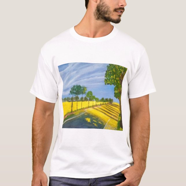 Camiseta Golden Fields and Path (Anverso)