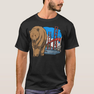 Camiseta Golden Gate Bridge Oso Alimentos para animales Fam