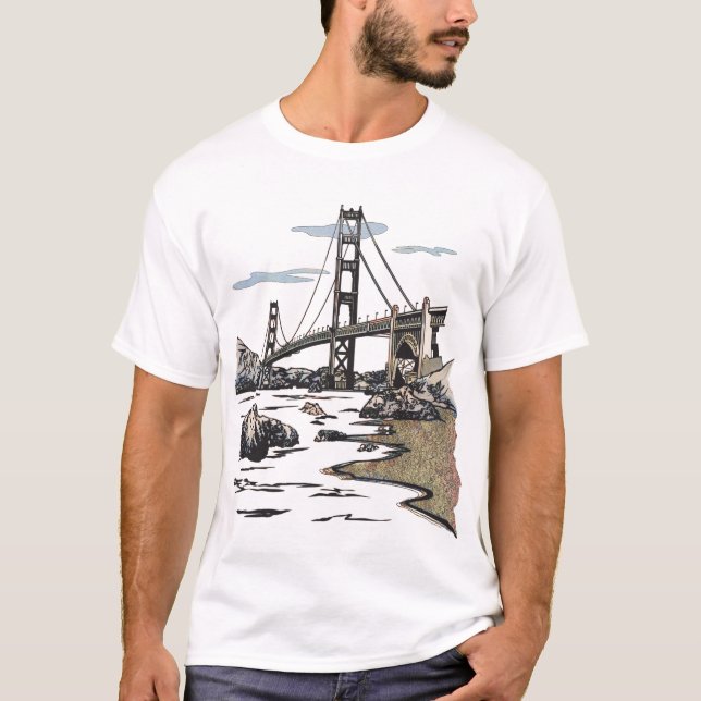 Camiseta Golden Gate Bridge San Francisco California (Anverso)