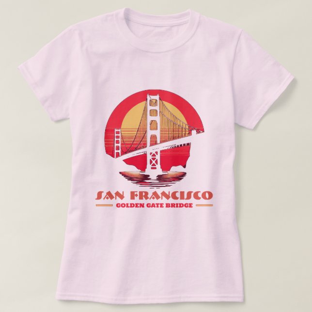 Camiseta Golden Gate Bridge San Francisco California USA (Diseño del anverso)
