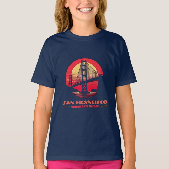 Camiseta Golden Gate Bridge San Francisco California USA (Anverso)