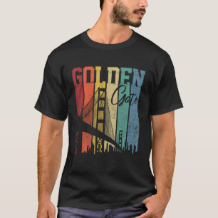 Camiseta Golden Gate Bridge San Francisco California Vintag