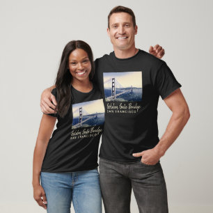 Camiseta Golden Gate Bridge San Francisco Watercolor Art