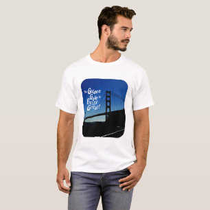 Camiseta Golden Gate es el eslogan del área de la bahía