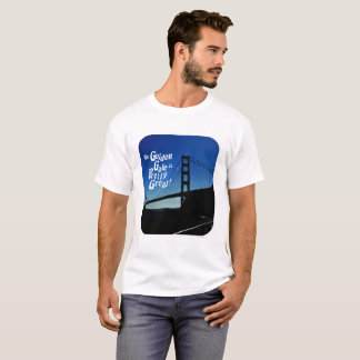 Camiseta Golden Gate es el eslogan del área de la bahía