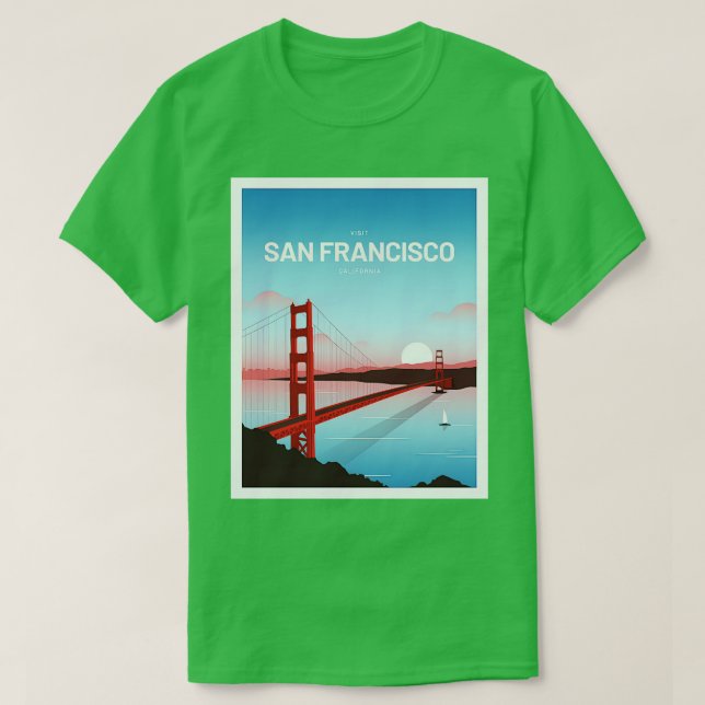 Camiseta Golden Gate San Francisco (Diseño del anverso)