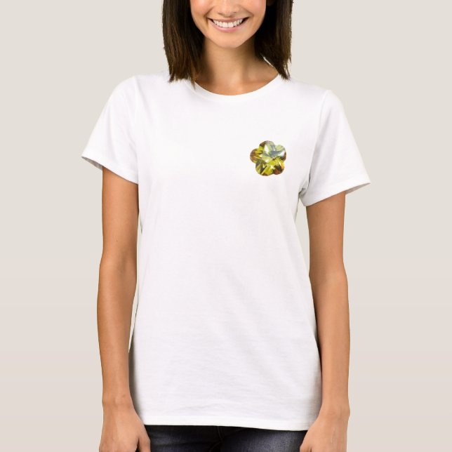 Camiseta Golden Glow - Diseño de la flor de piedra amarilla (Anverso)