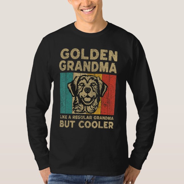 Camiseta Golden Grandma Definition  Retro Golden Retriever (Anverso)