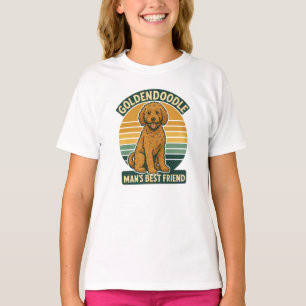 Camiseta Golden Groove Festival – Retro Goldendoodle