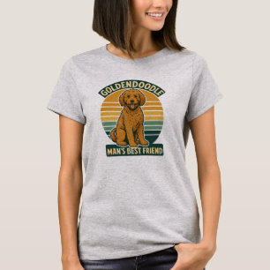 Camiseta Golden Groove Festival – Retro Goldendoodle