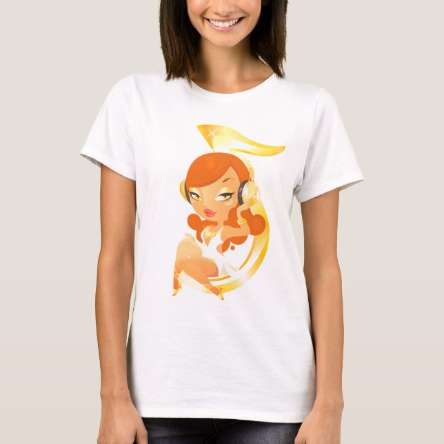 Camiseta  “Golden Groove Goddess” (Anverso)