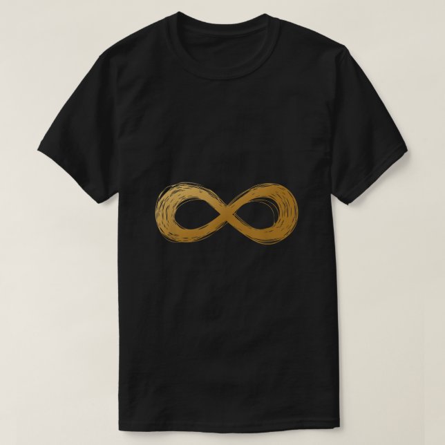 Camiseta Golden Infinity Neurodiversity Symbol  Autism awar (Diseño del anverso)
