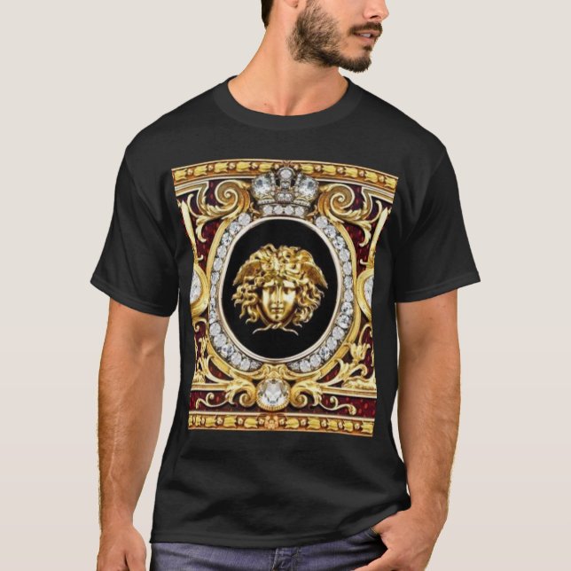 Camiseta Golden Medusa Gems (Anverso)
