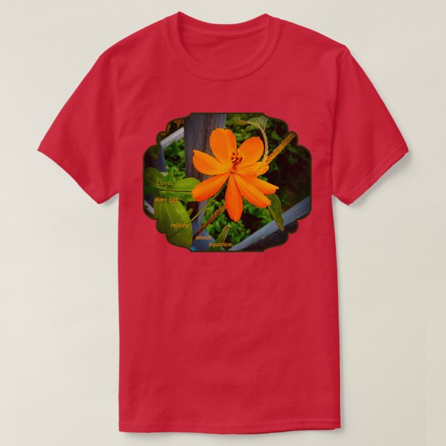 Camiseta Golden Orange Wildflower 7 of 13 Defining True Lov (Diseño del anverso)