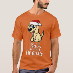 Camiseta Golden Puppy Retriever Christmas Santa Hat Cute Do