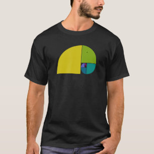 Camiseta Golden Ratio Elephant Fibonacci Espiral 1 Ventilad