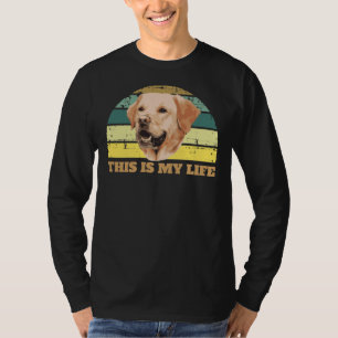 Camiseta Golden Retrieve Retro Labrador Recuperar Mamá Gold