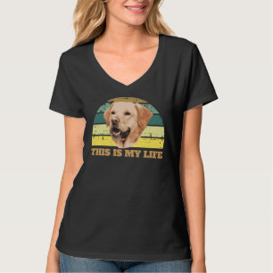 Camiseta Golden Retrieve Retro Labrador Recuperar Mamá Gold