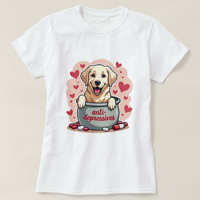 Camiseta Golden Retriever (Diseño del anverso)