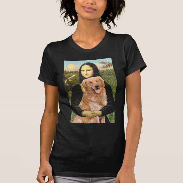 Camiseta Golden Retriever 2 - Mona Lisa (Anverso)
