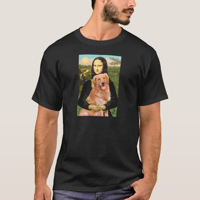 Camiseta Golden Retriever 2 - Mona Lisa (Anverso)