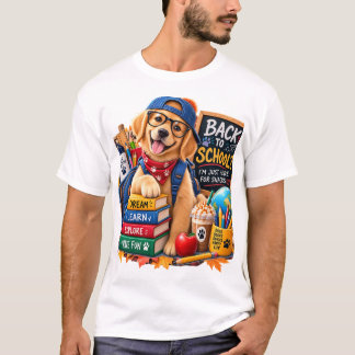 Camiseta Golden Retriever acogedor de especias de calabaza