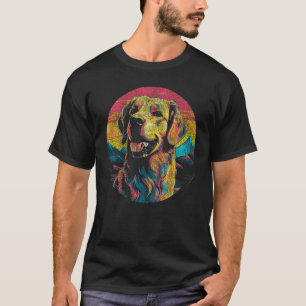Camiseta Golden Retriever Adorable Gráfico Colorido Para Pe