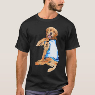 Camiseta Golden Retriever amo a mamá tatuada mamá perro