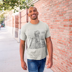 Camiseta Golden Retriever Art Best Dad