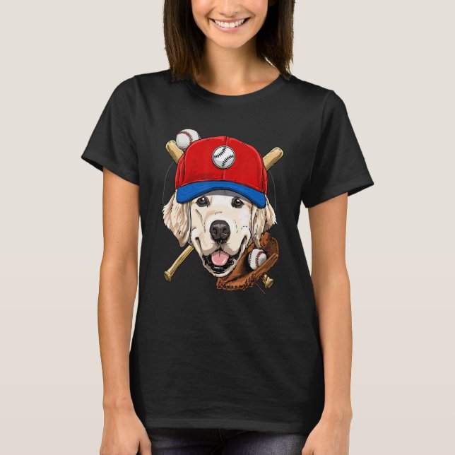 Camiseta Golden Retriever Baseball Player Coaches Catcher D (Anverso)