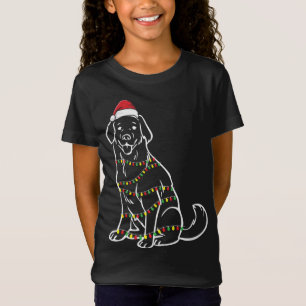 Camiseta Golden Retriever Christmas Tree Lights X-Mas Cute