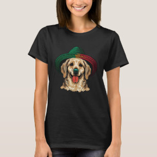 Camiseta Golden Retriever Cinco De Mayo Sombrero Mexicano F