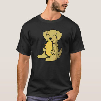 Camiseta Golden Retriever Comiendo Un Taco Perro