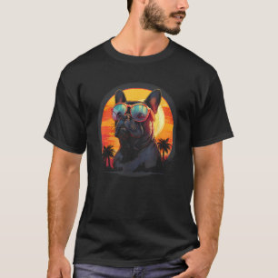 Camiseta Golden Retriever Con Sunset Retro Vint