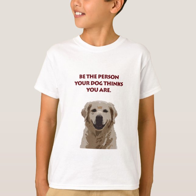 Camiseta Golden Retriever con una buena cita (Anverso)