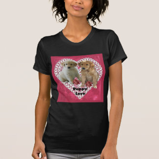 Camiseta Golden Retriever Cuppies Valentines