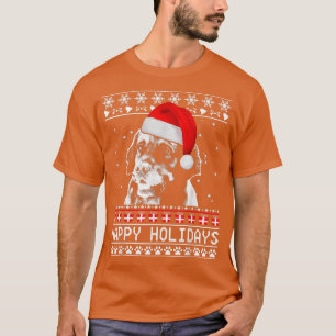 Camiseta Golden Retriever Cute Happy Holidays Navidad Dog