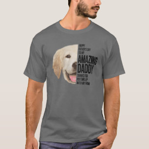 Camiseta Golden Retriever Dad Happy Fathers Day To My Amazi