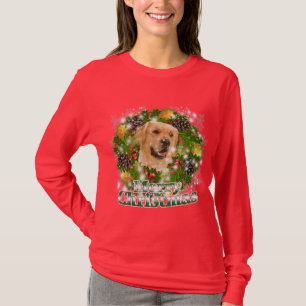 Camiseta Golden retriever de las Felices Navidad