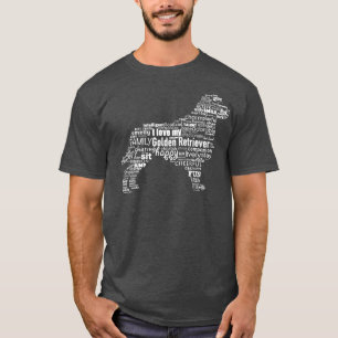 Camiseta Golden Retriever Descrito En Muchas Palabras 