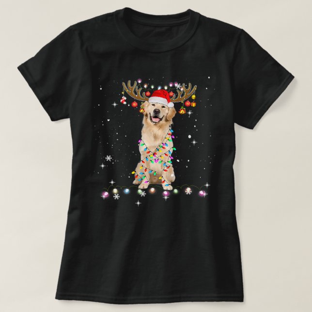 Camiseta Golden Retriever Dog Cute Golden Retriever Christm (Diseño del anverso)